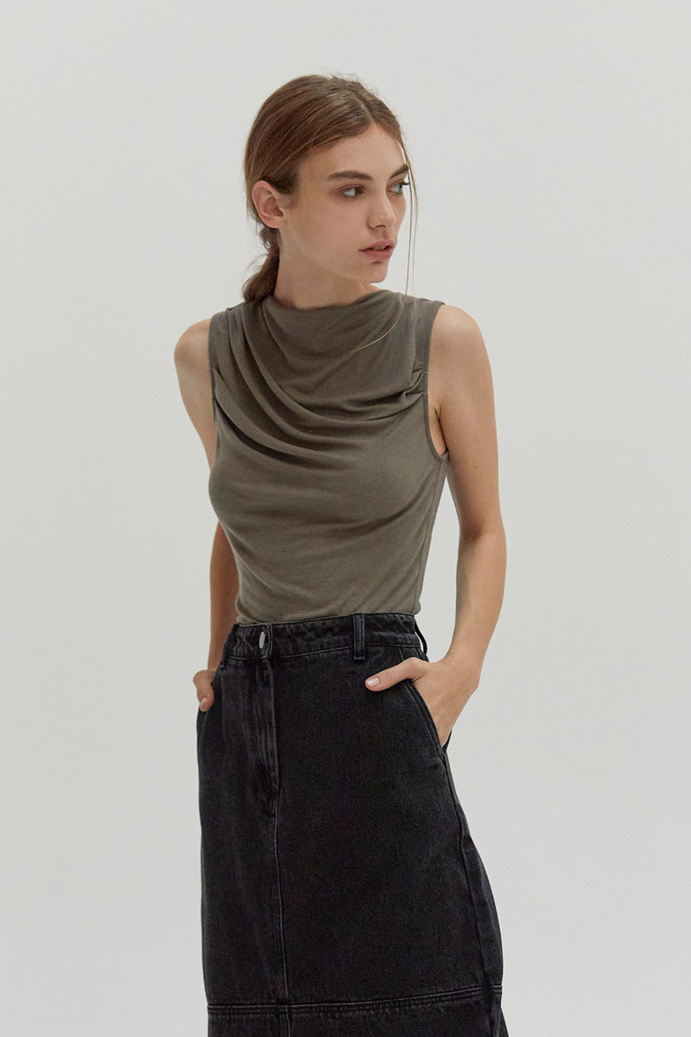 Lara sleeveless knit top